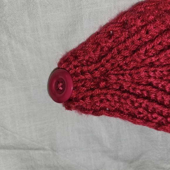 🛍 2 Headband Earwarmer w  Button Closure [Taupe] & [Pink] - Picture 3 of 10